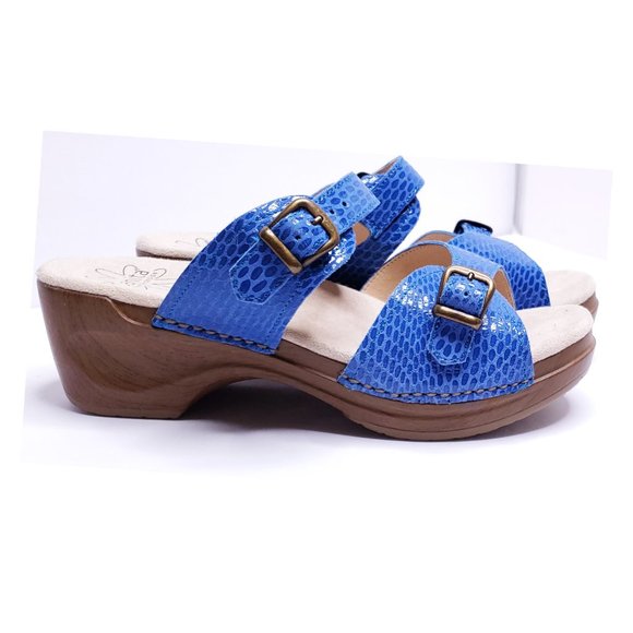 NEW Sanita 40 Blue Daisy Sandals Size 10 - Picture 6 of 16